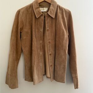 Tan Suede Women's Blouse/Jacket